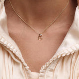 Collar con Colgante inicial G PDPAOLA Plata Baño de Oro | CO02-B80-U
