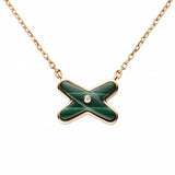 Colgante Chaumet Jeux de Liens Oro Rosa 18K y Malaquita | 083969