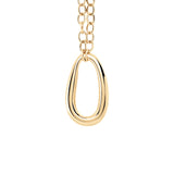 Collar Largo Abbesses AGATHA París Eslabón Dorado | 02680443-157-TU
