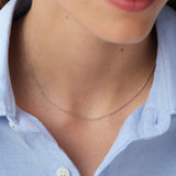 Collar Midi AGATHA París Lucky Pavé  Plateado | 02656907-064-TU