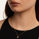 Collar PDPAOLA Mini Letter O Plata Baño Oro | CO01-526-U