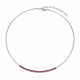 Collar PESAVENTO Colores del Mundo Rosa Jaipur Plata Baño Oro Blanco | WPSCG008