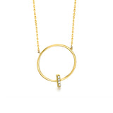 Collar LeCarré Círculo Oro y Diamantes