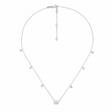 Collar Running G Oro blanco y Diamantes