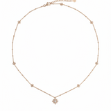 Collar Gucci Flora Oro Rosa y Diamantes