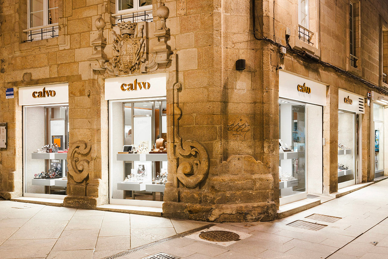 Fachada de la tienda calvo en rúa conde pallares 5 ubicada lugo provincia de galicia.