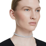 Collar Gargantilla Tennis Matrix SWAROVSKI Blanca Baño de Rodio | 5708936