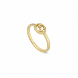 Anillo Interlocking Oro Amarillo