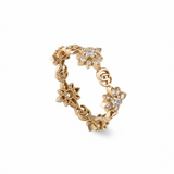 Anillo Gucci Flora Oro Rosa y Diamantes