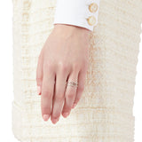 Anillo Doble Gucci Interlocking Plata