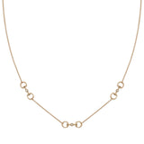 Collar Horsebit Multi Oro Rosa