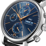 IWC Portofino Chronógrafo 42 mm Piel Negra Esfera Azul | IW391036