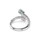 Anillo Abierto Ariana Grande x Swarovski Baño de Rodio Circonita | 5737372