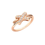 Anillo Chaumet Jeux de Liens Oro Rosa y Diamantes | 081239
