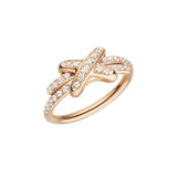 Anillo Chaumet Jeux de Liens Oro Rosa y Diamantes | 082179