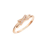 Anillo Chaumet Jeux de Liens Oro Rosa y Diamantes | 082218
