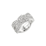 Anillo Chaumet Liens Séduction Oro Blanco Pavé de Diamantes | 083238
