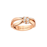 Anillo Chaumet Liens Séduction Oro Rosa y Diamantes | 083055