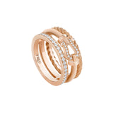 Anillo FRED Force 10 Rise Oro Rosa Diamantes | 4B1020
