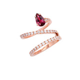 Anillo Gold&Roses D’Amour I Am Red Oro Rosa Rubelita y Diamantes | GR-491.3RL