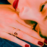 Anillo Gold&Roses D’Amour I Am Red Oro Rosa Rubelita y Diamantes | GR-491.3RL
