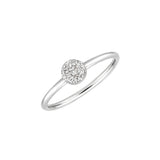 Anillo Gold&Roses So Pavé Sencilla Oro Blanco Diamantes | GR-138.1
