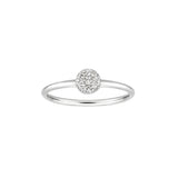 Anillo Gold&Roses So Pavé Sencilla Oro Blanco Diamantes | GR-138.1
