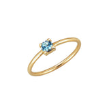 Anillo Gold&Roses So Stone Oro Amarillo Topacio Azul | GR-032.TZ