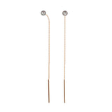 Pendientes Gold&Roses Balance Sunrise oro rosa 18K Perla Gris | GR-052.3G