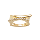 Anillo Marina García Padua Plata Bañada en Oro Circonitas | 90873SD