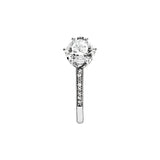 Anillo Solitario Pandora Corona Brillante Transparente | 198289CZ