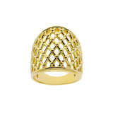 Anillo Steinway Marina García Plata Baño de Oro | 91139SD