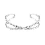 Brazalete Símbolo del infinito Swarovski Hyperbola Baño de rodio Circonita | 5677626