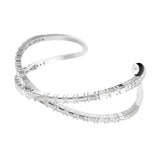 Brazalete Símbolo del infinito Swarovski Hyperbola Baño de rodio Circonita | 5677626
