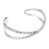 Brazalete Símbolo del infinito Swarovski Hyperbola Baño de rodio Circonita | 5677626