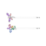 Clip para el pelo Ariana Grande x Swarovski Libélula Flor Baño de Rodio Zirconia Crystal Pearl | 5749186