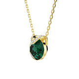 Colgante Bella V Swarovski Acabado Oro 18K Cristal Verde | 5735387