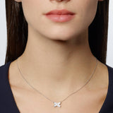 Colgante Chaumet Jeux de Liens Oro Blanco Nácar y Diamante | 083161