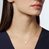 Colgante Chaumet Jeux de Liens Oro Rosa Nácar y Diamante | 082930