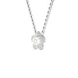 Colgante Flor Ariana Grande x Swarovski Baño de Rodio Cristales y Perla | 5755817