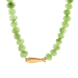 Collar Corto AGATHA París Calma Verde Baño Oro | 02680487-658-TU
