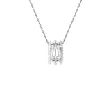 Collar FRED Force 10 Rise Oro Blanco Diamantes | 3B0313