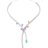 Collar Libélula Ariana Grande x Swarovski Baño de Rodio Cristales y Circonita | 5737424