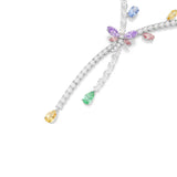 Collar Libélula Ariana Grande x Swarovski Baño de Rodio Cristales y Circonita | 5737424