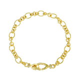 Collar Marina García Plata Baño de Oro Circonitas | 9159GD1