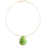 Collar Midi AGATHA París Calma Verde Baño Oro | 02680486-658-TU