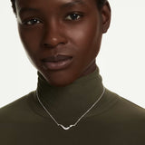 Collar Talla Redonda Swarovski Classica Plata de ley Swarovski Zirconia | 5740342