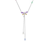 Collar en Y Libélula Ariana Grande x Swarovski Cristales Con Perlas y Circonita | 5749183