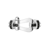 Hebilla FRED G Force 10 Oro Blanco 18K Diamantes Negros | 0B0036
