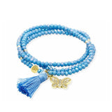 Marina García Zen Aqua Pulsera Plata Baño Oro Cristales Strass | 91167U6